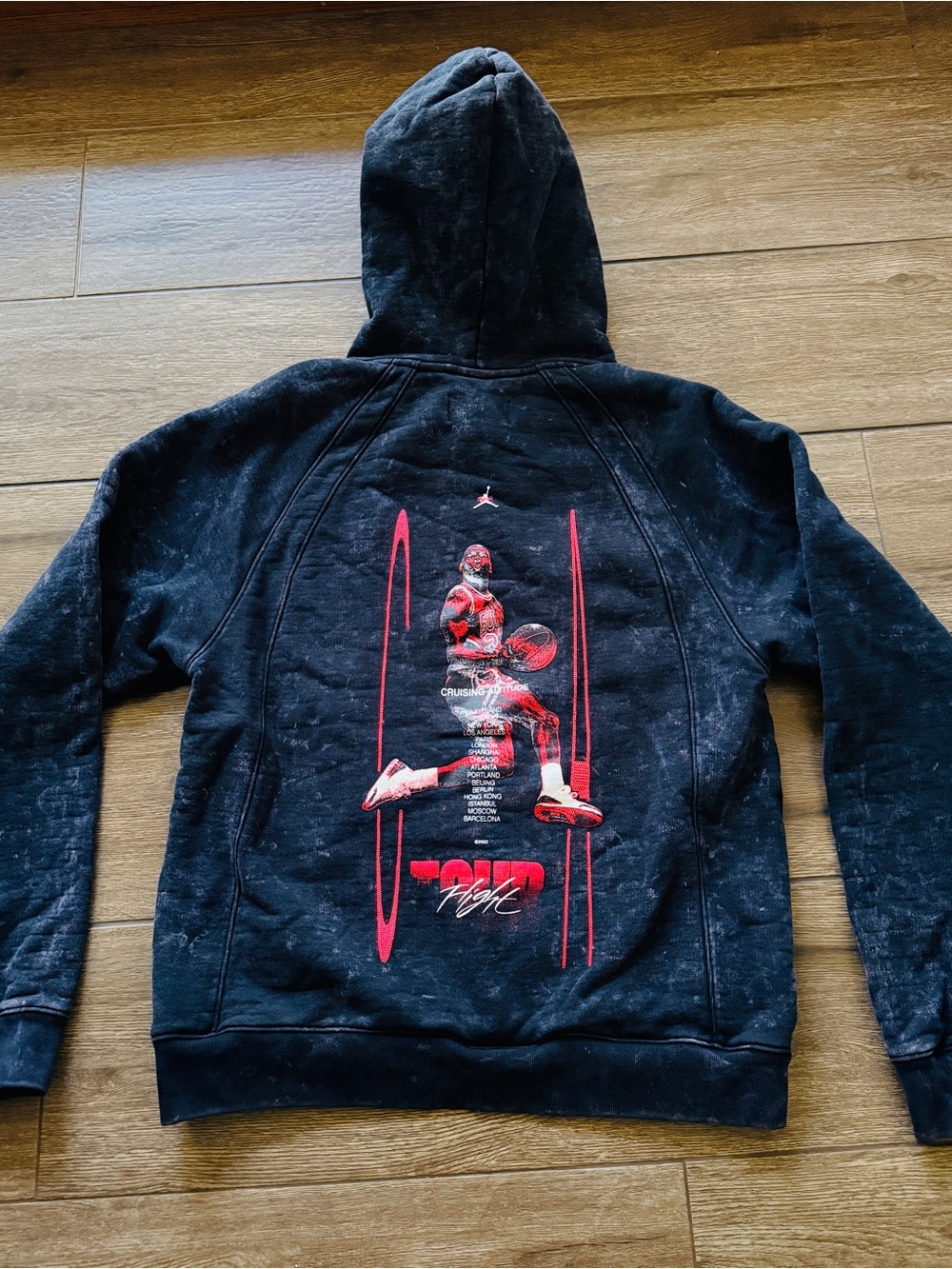 Jordan Men's Flight Heritage French Terry Pullover Hoodie DJ0206-010 SZ Med Rare